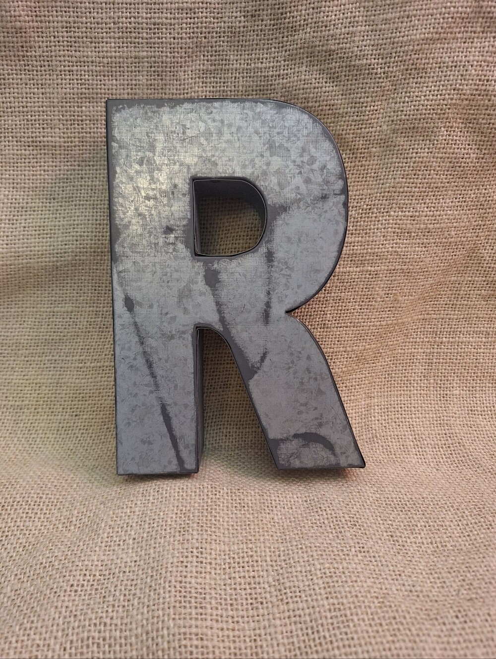 Rustic Farmhouse Tin Letter